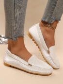 Mocasines de Lona Ligera en Talla Grande para Mujer