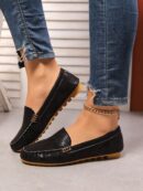 Mocasines de Lona Ligera en Talla Grande para Mujer
