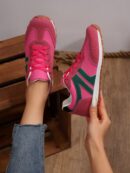 Zapatillas Deportivas con Plataforma y Encaje de Vellón