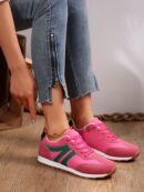 Zapatillas Deportivas con Plataforma y Encaje de Vellón