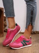 Zapatillas Deportivas con Plataforma y Encaje de Vellón