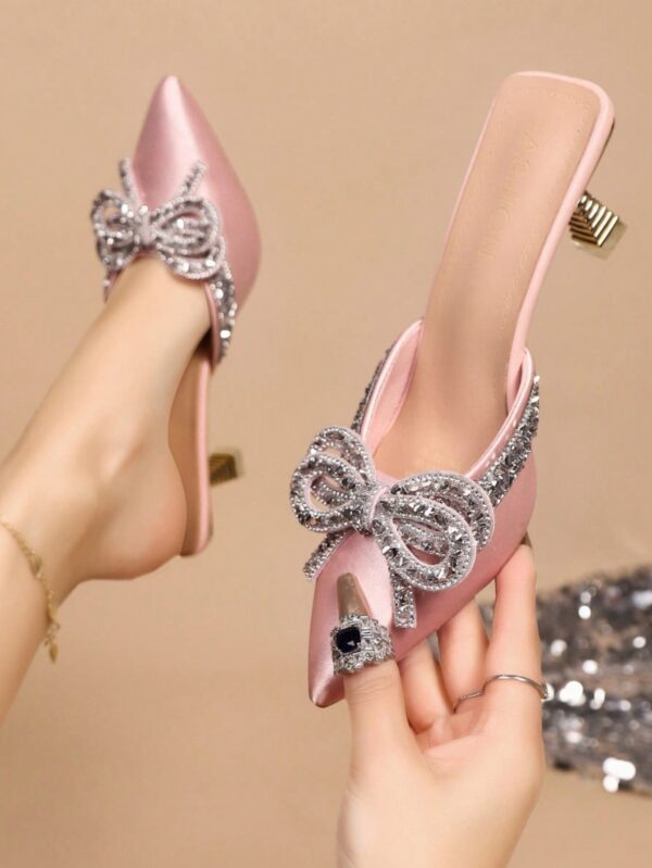 Zapatos de Tacón Alto Elegantes con Detalle de Moño - Image 35