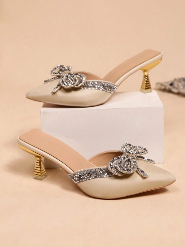 Zapatos de Tacón Alto Elegantes con Detalle de Moño - Image 48