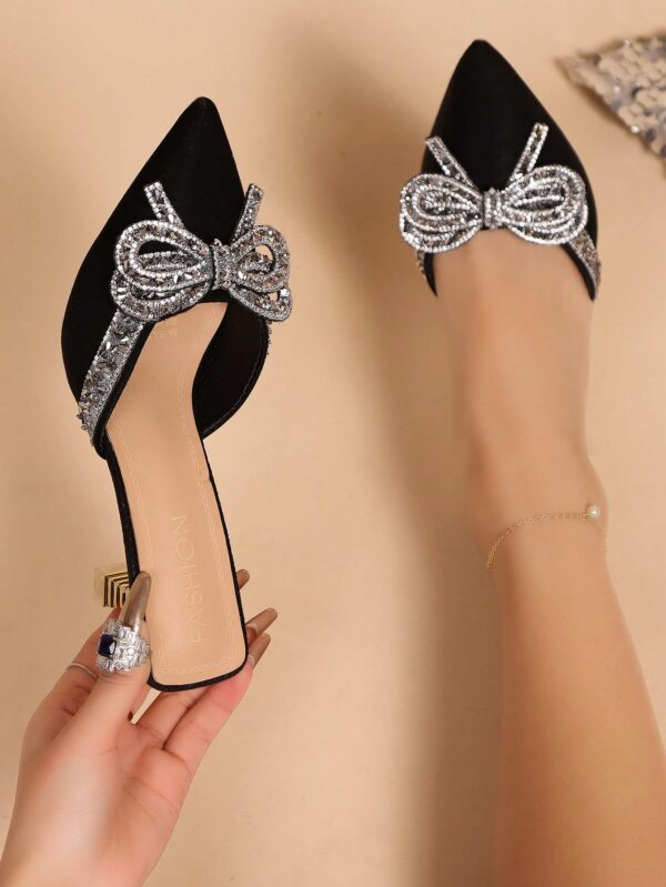 Zapatos de Tacón Alto Elegantes con Detalle de Moño - Image 51