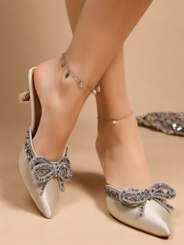 Zapatos de Tacón Alto Elegantes con Detalle de Moño - Image 60