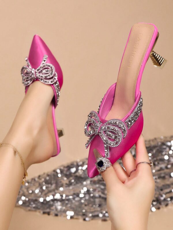 Zapatos de Tacón Alto Elegantes con Detalle de Moño - Image 63