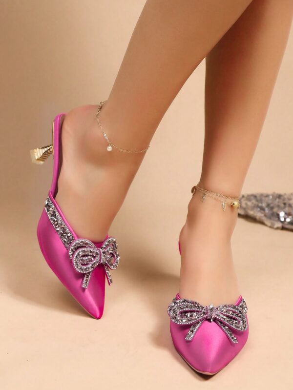 Zapatos de Tacón Alto Elegantes con Detalle de Moño - Image 67