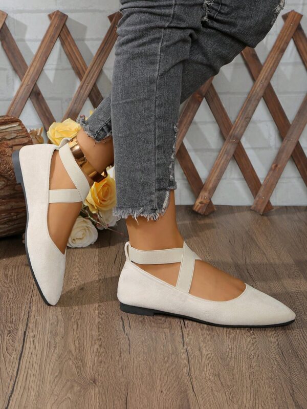 Zapatos Planos Negros Clásicos con Punta Afilada para Mujer - Image 12