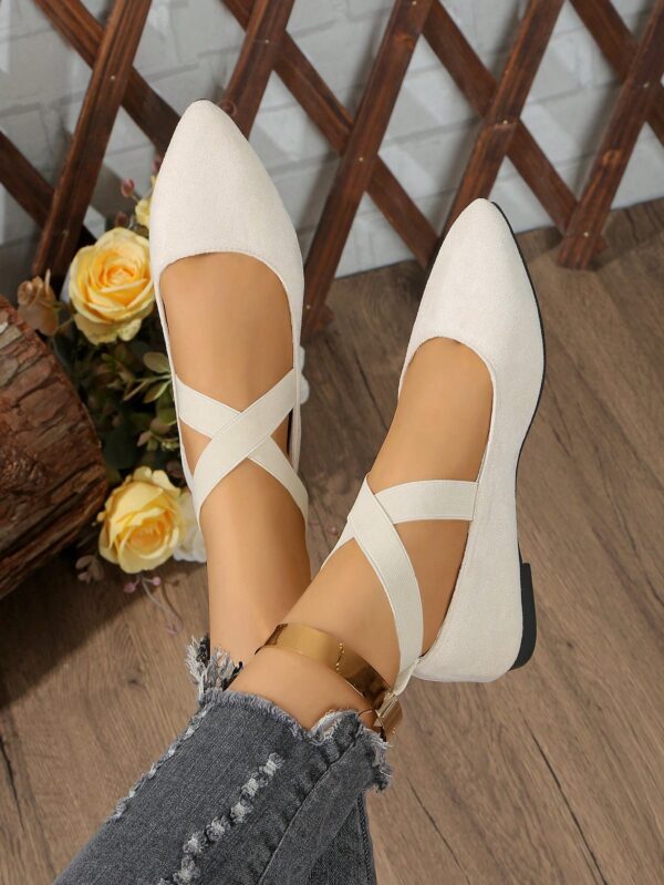 Zapatos Planos Negros Clásicos con Punta Afilada para Mujer - Image 11