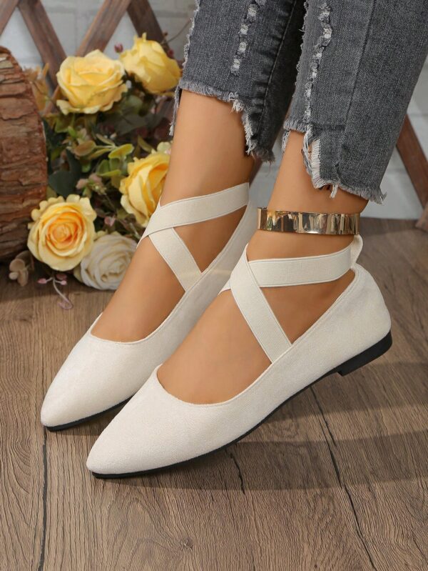 Zapatos Planos Negros Clásicos con Punta Afilada para Mujer - Image 15