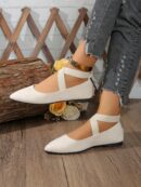 Zapatos Planos Negros Clásicos con Punta Afilada para Mujer