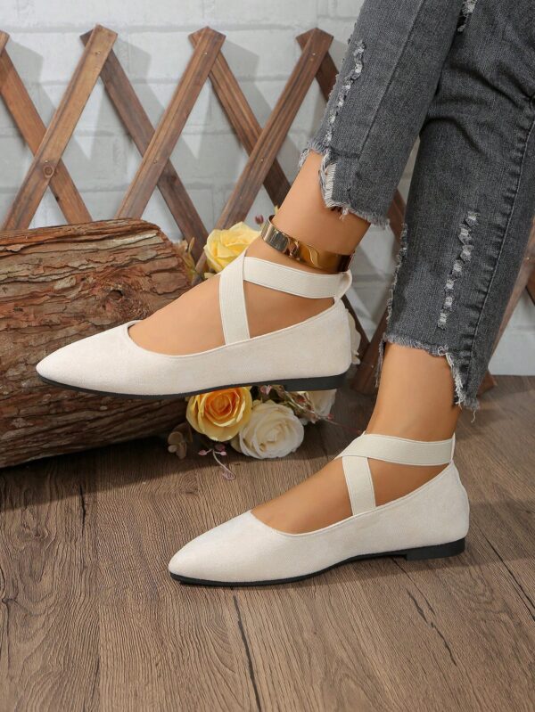 Zapatos Planos Negros Clásicos con Punta Afilada para Mujer - Image 16