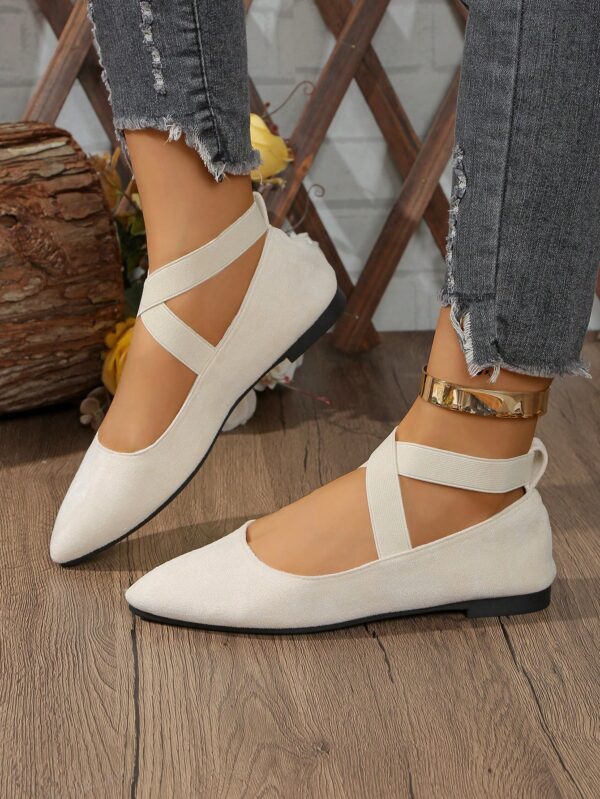 Zapatos Planos Negros Clásicos con Punta Afilada para Mujer - Image 14