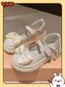 Zapatos Oxford de Tacón Alto y Suela Gruesa Estilo Mary Jane