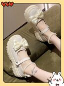 Zapatos Oxford de Tacón Alto y Suela Gruesa Estilo Mary Jane