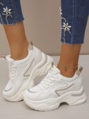 Zapatillas Casual Plataforma Invisible 8cm, Aumento de Altura