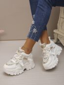 Zapatillas Casual Plataforma Invisible 8cm, Aumento de Altura