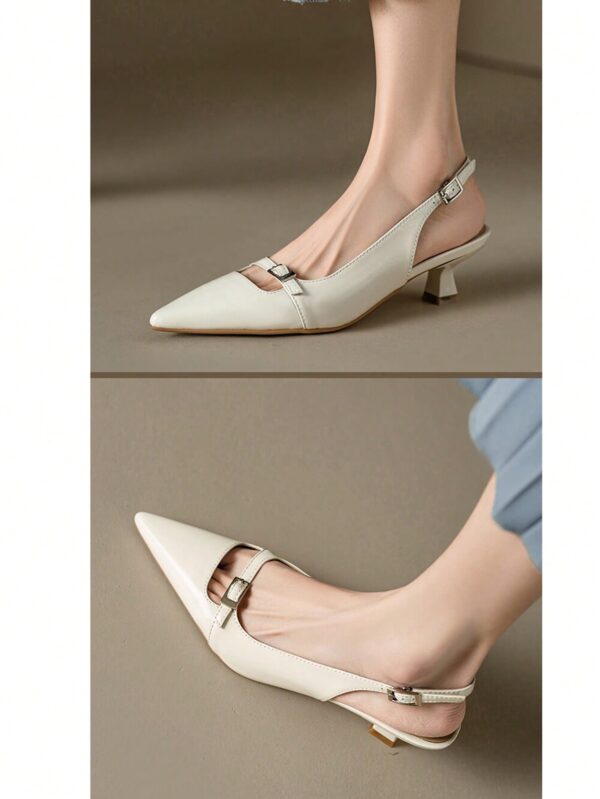 Zapatos de Tacón Gatito en Charol con Punta Afilada y Espalda Abierta - Image 22