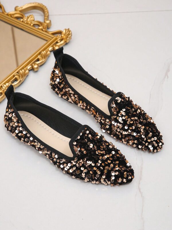 Zapatos Planos Estampados con Punta Afilada y Diseño Deslizable - Image 55