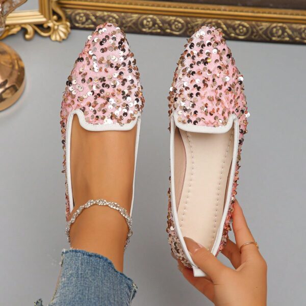 Zapatos Planos Estampados con Punta Afilada y Diseño Deslizable - Image 57