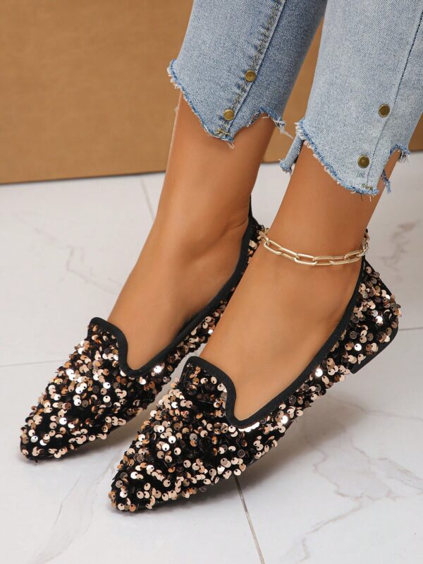 Zapatos Planos Estampados con Punta Afilada y Diseño Deslizable - Image 52