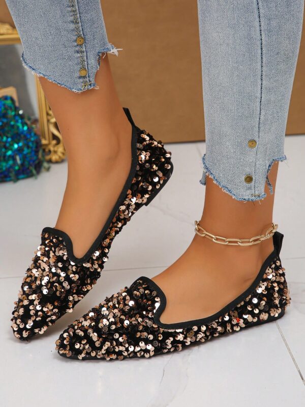 Zapatos Planos Estampados con Punta Afilada y Diseño Deslizable - Image 53