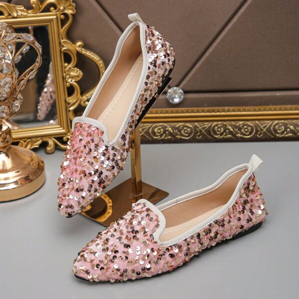 Zapatos Planos Estampados con Punta Afilada y Diseño Deslizable - Image 62