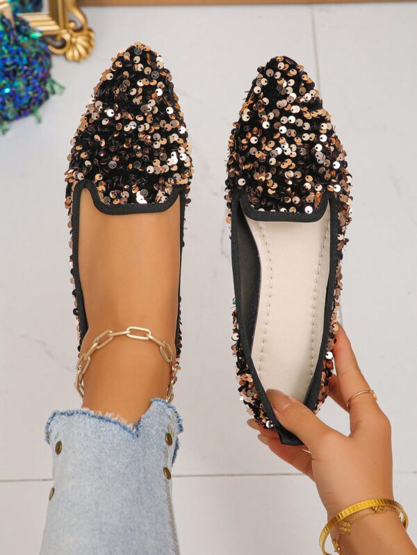 Zapatos Planos Estampados con Punta Afilada y Diseño Deslizable - Image 51