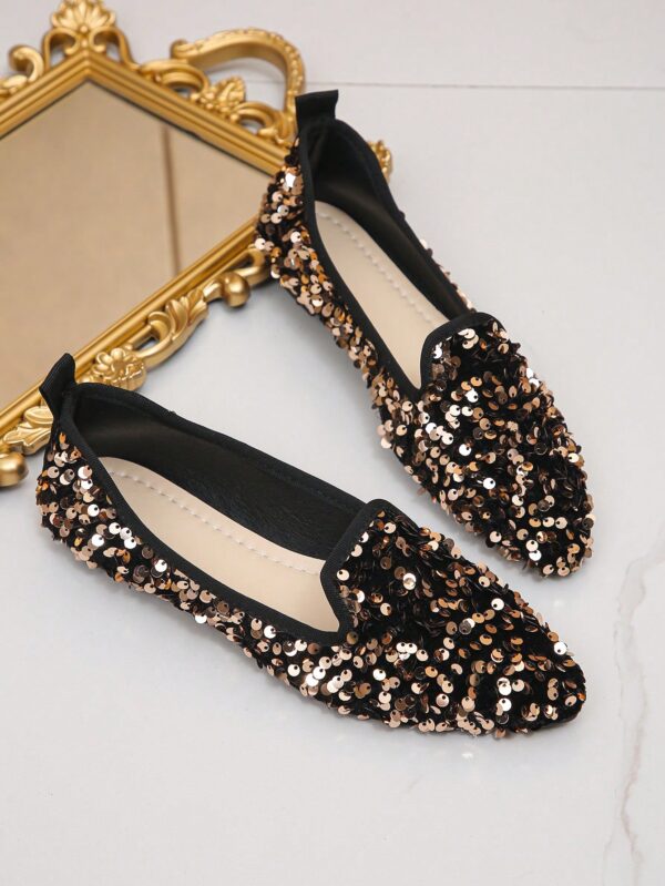Zapatos Planos Estampados con Punta Afilada y Diseño Deslizable - Image 56