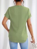 Blusa Casual con Cremallera y Manga Murciélago