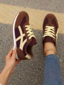 Zapatillas Deportivas con Plataforma y Encaje de Vellón