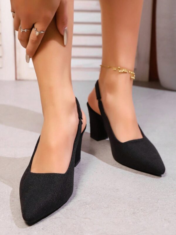Zapatos de Tacón Elegantes con Correa Trasera y Tacón Piramidal - Image 54