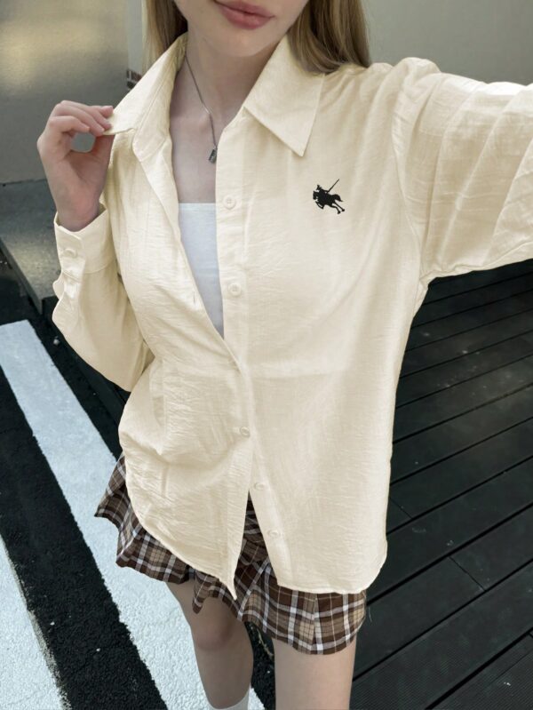 Camisa Estampada con Manga Larga y Hombros Caídos - Image 69