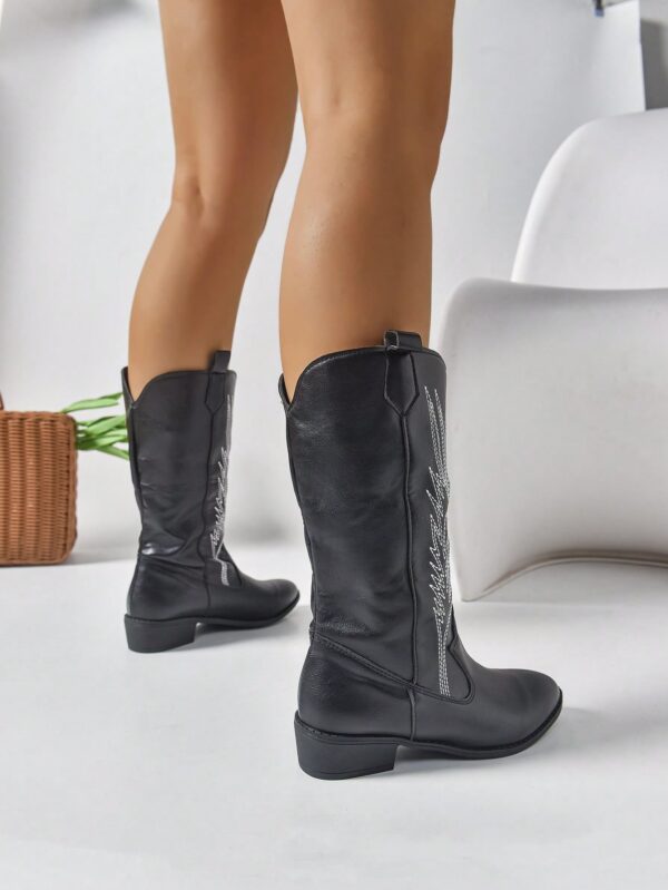 Botas de Tacón Alto Bordadas Elegantes para Mujer - Image 14