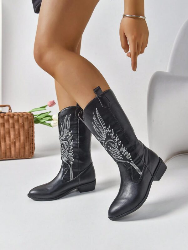 Botas de Tacón Alto Bordadas Elegantes para Mujer - Image 15