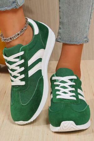 Zapatillas Deportivas Casual para Mujer con Cordones y Suela Antideslizante