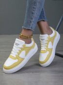 Zapatillas Deportivas Casual para Mujer en Blanco Chic