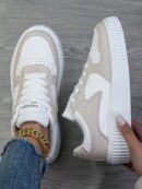 Zapatillas Deportivas Casual para Mujer en Blanco Chic