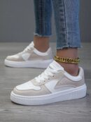 Zapatillas Deportivas Casual para Mujer en Blanco Chic
