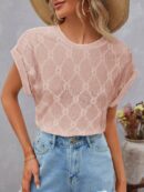 Camiseta Cuello Redondo y Manga Murciélago
