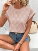 Camiseta Cuello Redondo y Manga Murciélago