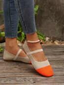 Zapatillas Casuales para Mujer con Elástico y Diseño Patchwork
