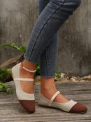 Zapatillas Casuales para Mujer con Elástico y Diseño Patchwork