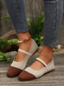Zapatillas Casuales para Mujer con Elástico y Diseño Patchwork