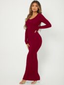 Vestido Largo Ajustado y Elegante para Fiesta