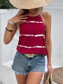 Top de Verano a Rayas con Cuello Halter
