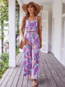 Mono Boho de Tirantes con Espalda Descubierta y Pantalón Largo