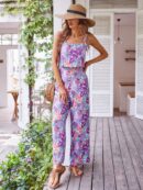 Mono Boho de Tirantes con Espalda Descubierta y Pantalón Largo