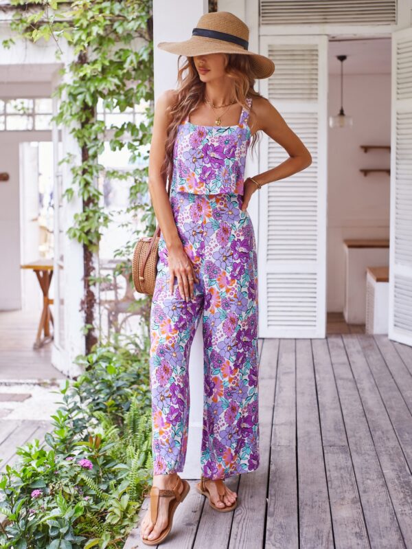 Mono Boho de Tirantes con Espalda Descubierta y Pantalón Largo - Image 9