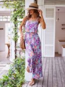 Mono Boho de Tirantes con Espalda Descubierta y Pantalón Largo